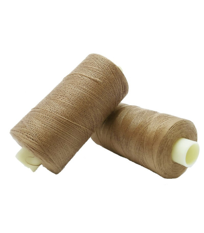 Hilo Poliester 1000m Caja De 6 Uds Color Marron Claro Merceria Robles
